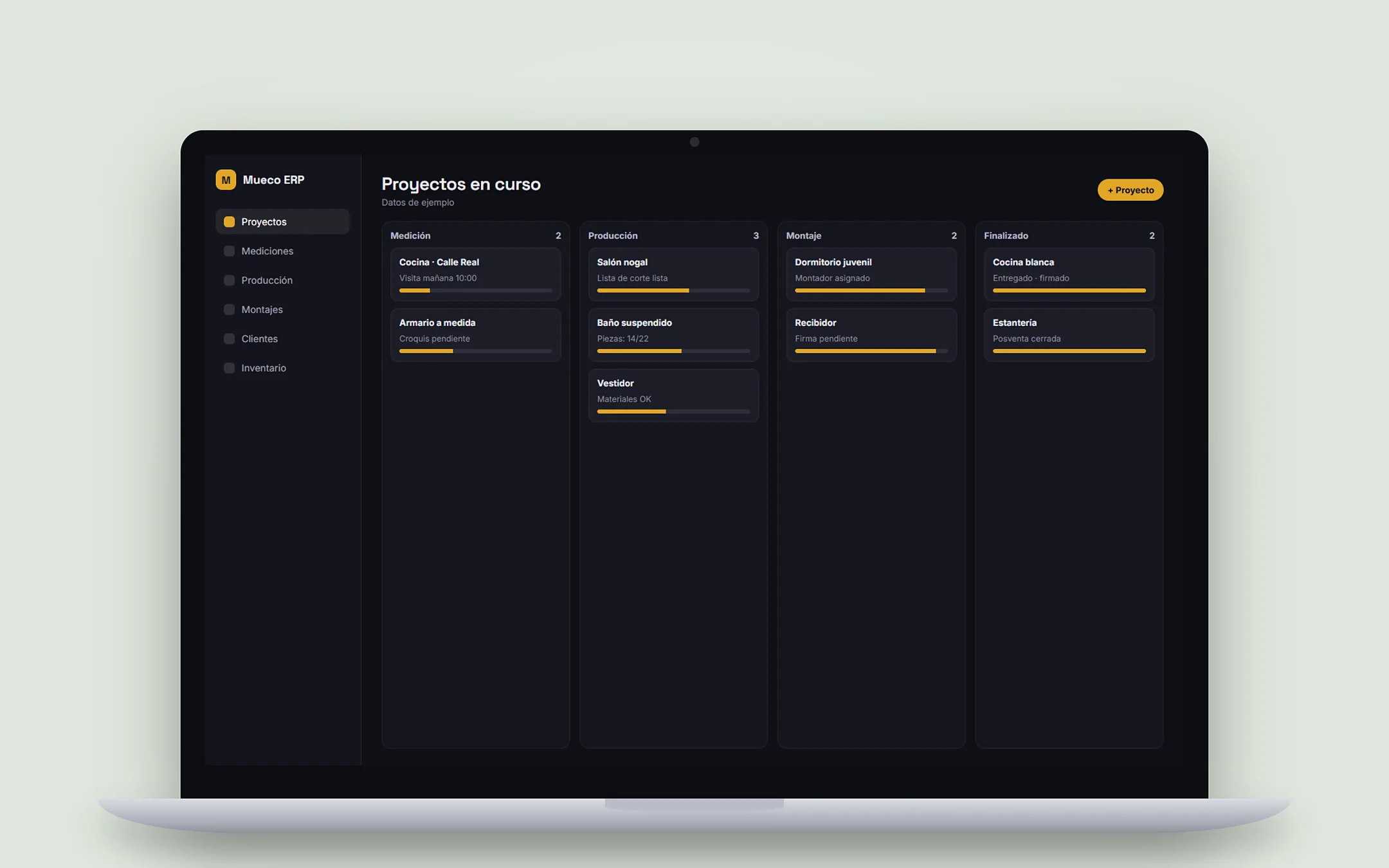 Mueco Ceuta · ERP y App — App de Gestión de Proyectos