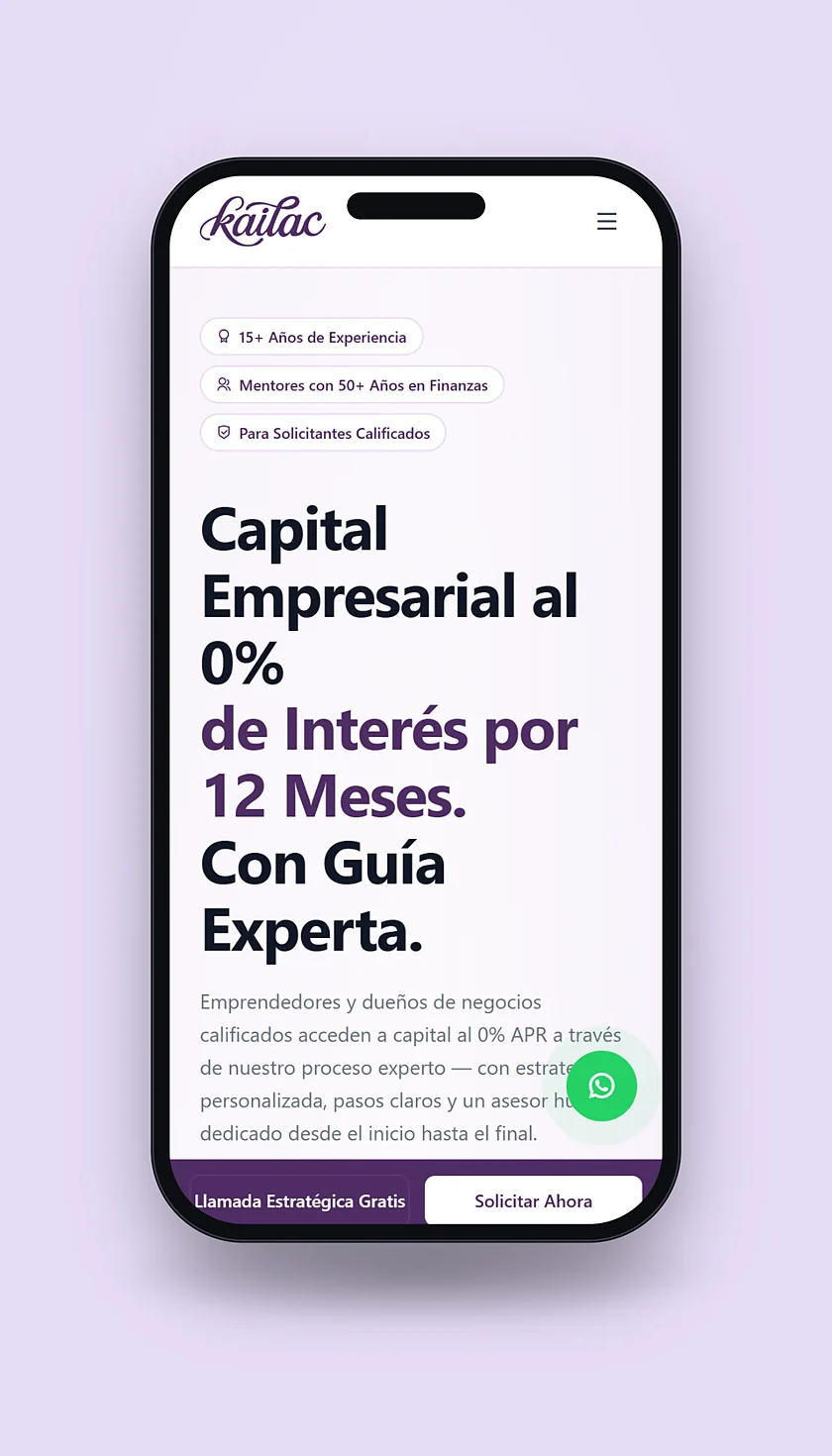 Kailac — Sitio Web y Generación de Leads